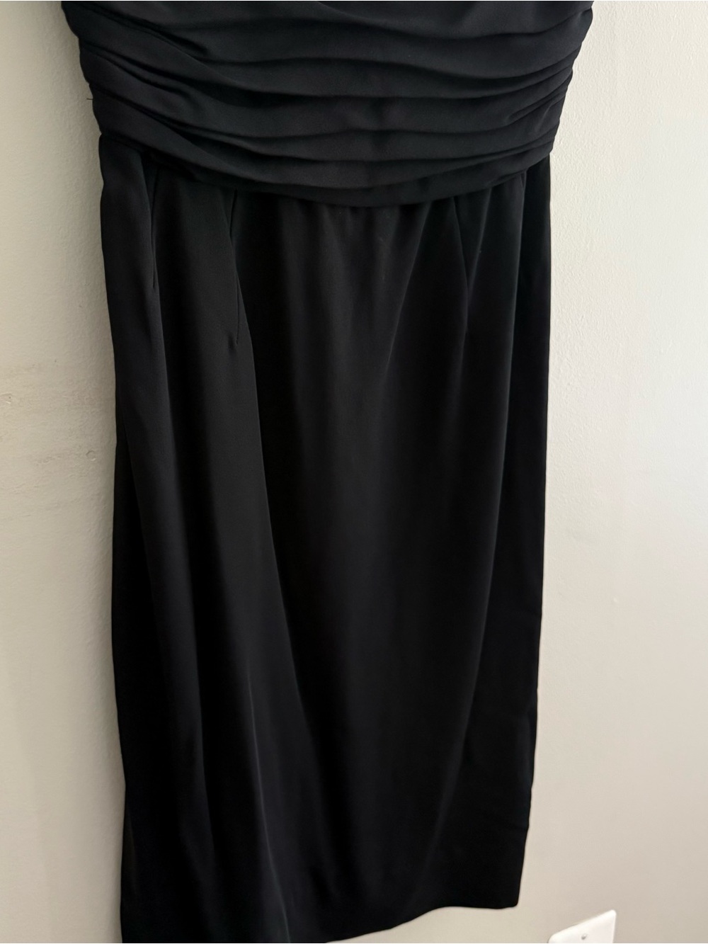 Gigi Young 1950s Classic Black Chiffon Sleeveless Cocktail Wiggle Dress - Picture 3 of 8
